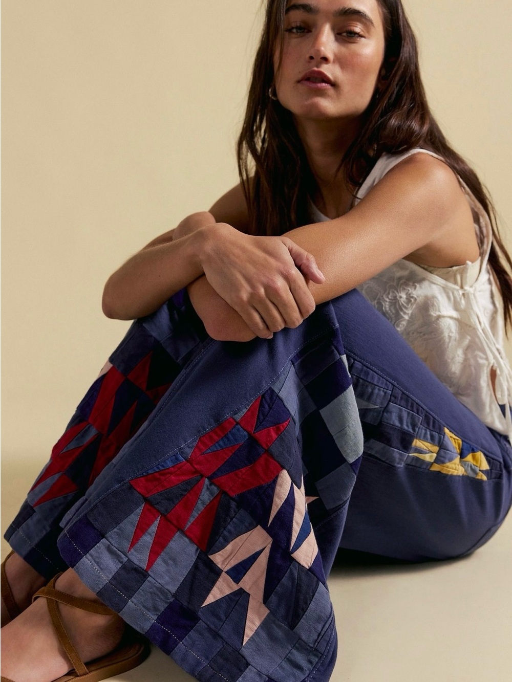 We The Free Kaleidoscope Wide Leg Jeans~ Starry Night - Picture 4 of 5